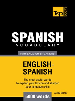cover image of Spanish Vocabulary for English Speakers
